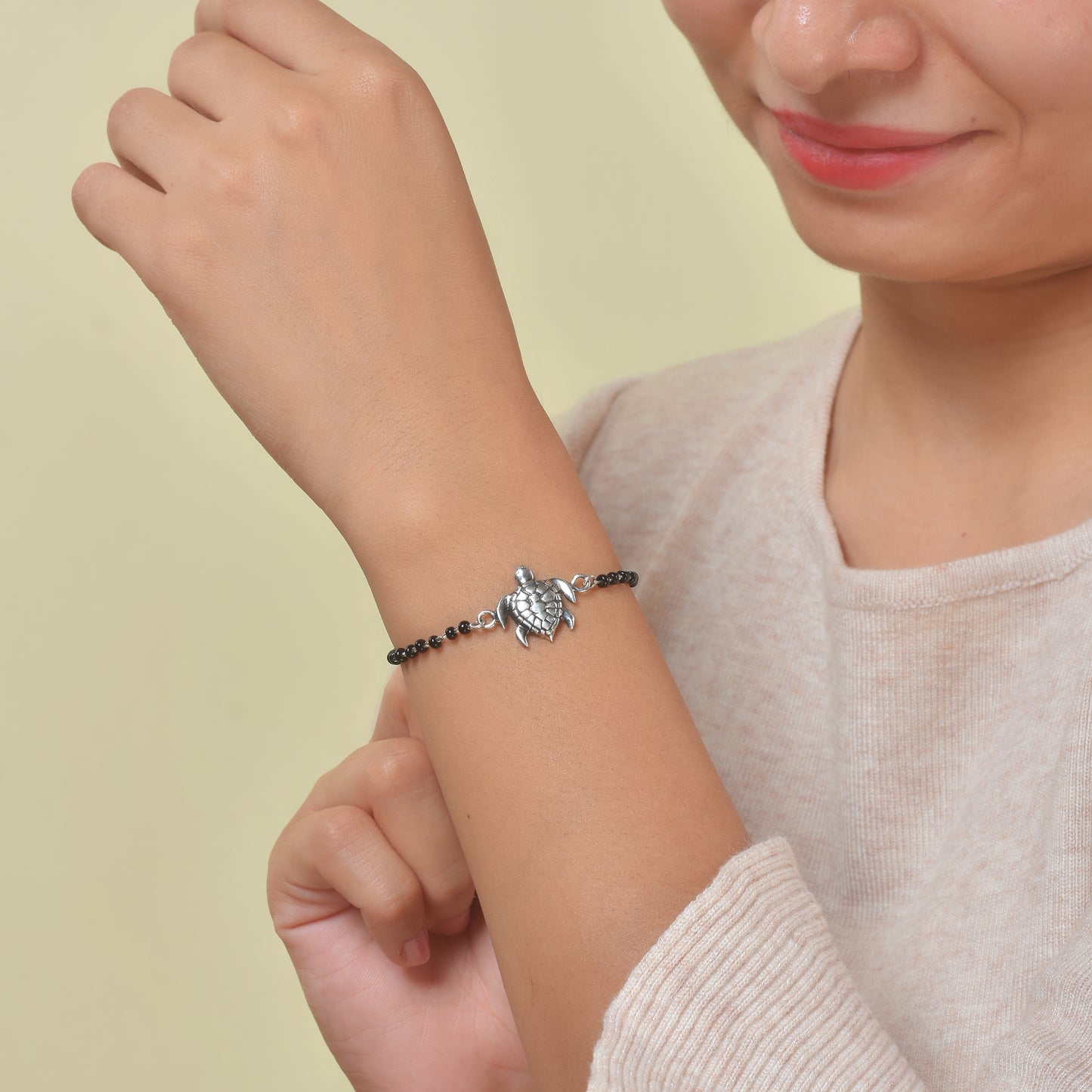 Silver Turtle Nazariya Charm Bracelet