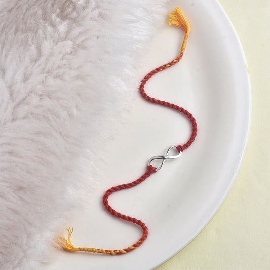 Silver Infinity Rakhi