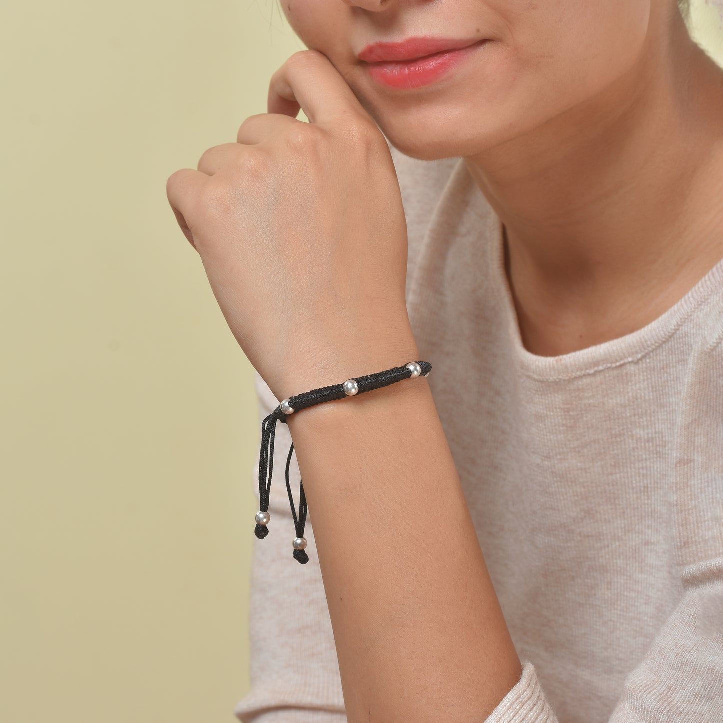 Silver Ball Nazarbattu Bracelet