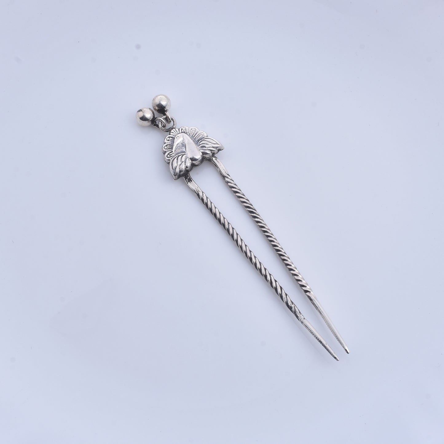 Silver Peacock Juda Pin