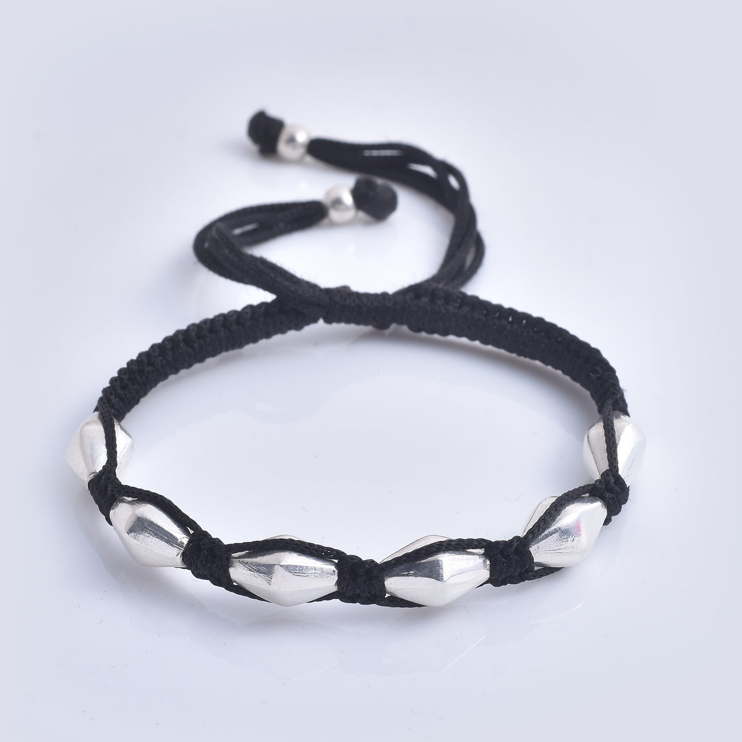 Silver Dholki Nazarbattu Bracelet