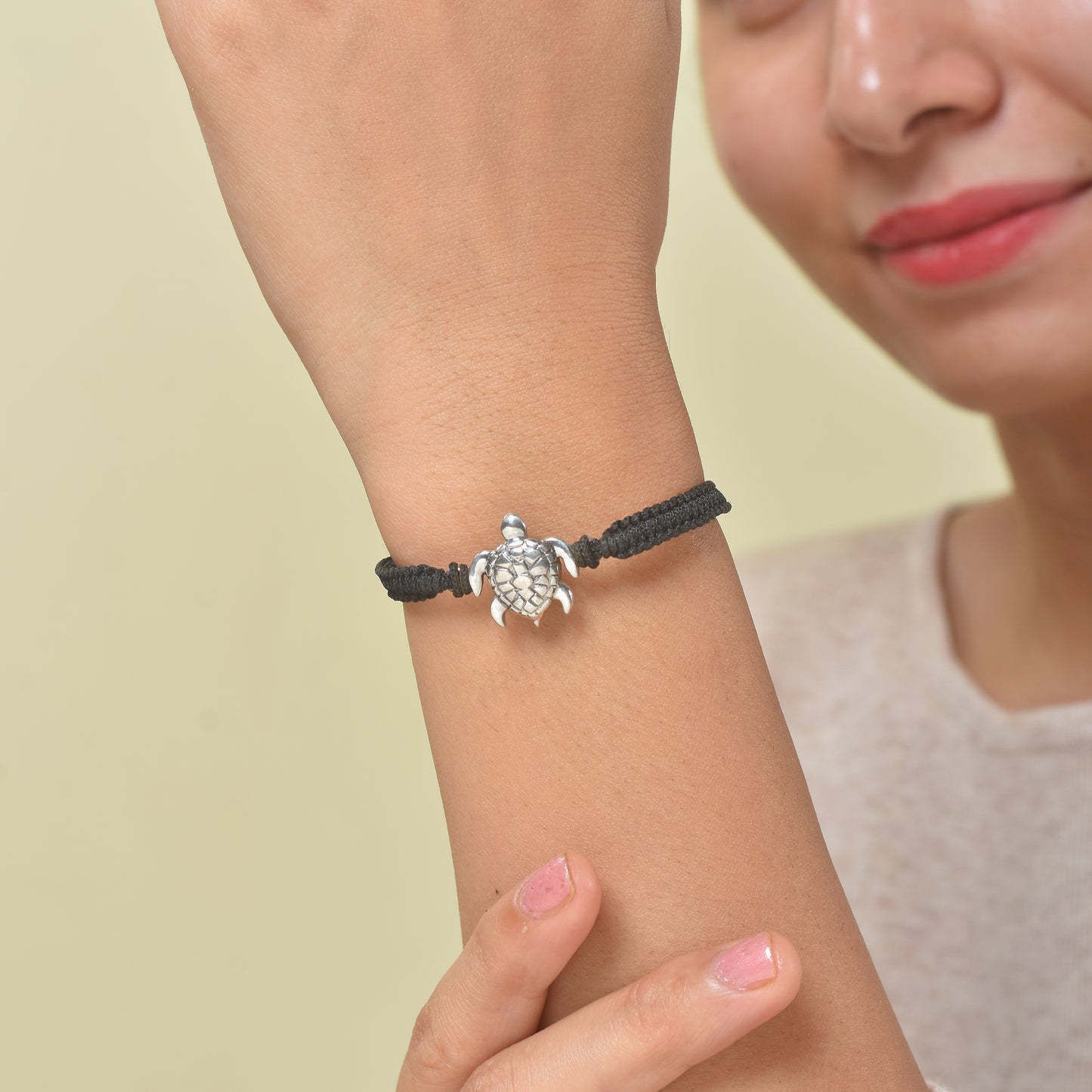 Silver Turtle nazarbattu bracelet