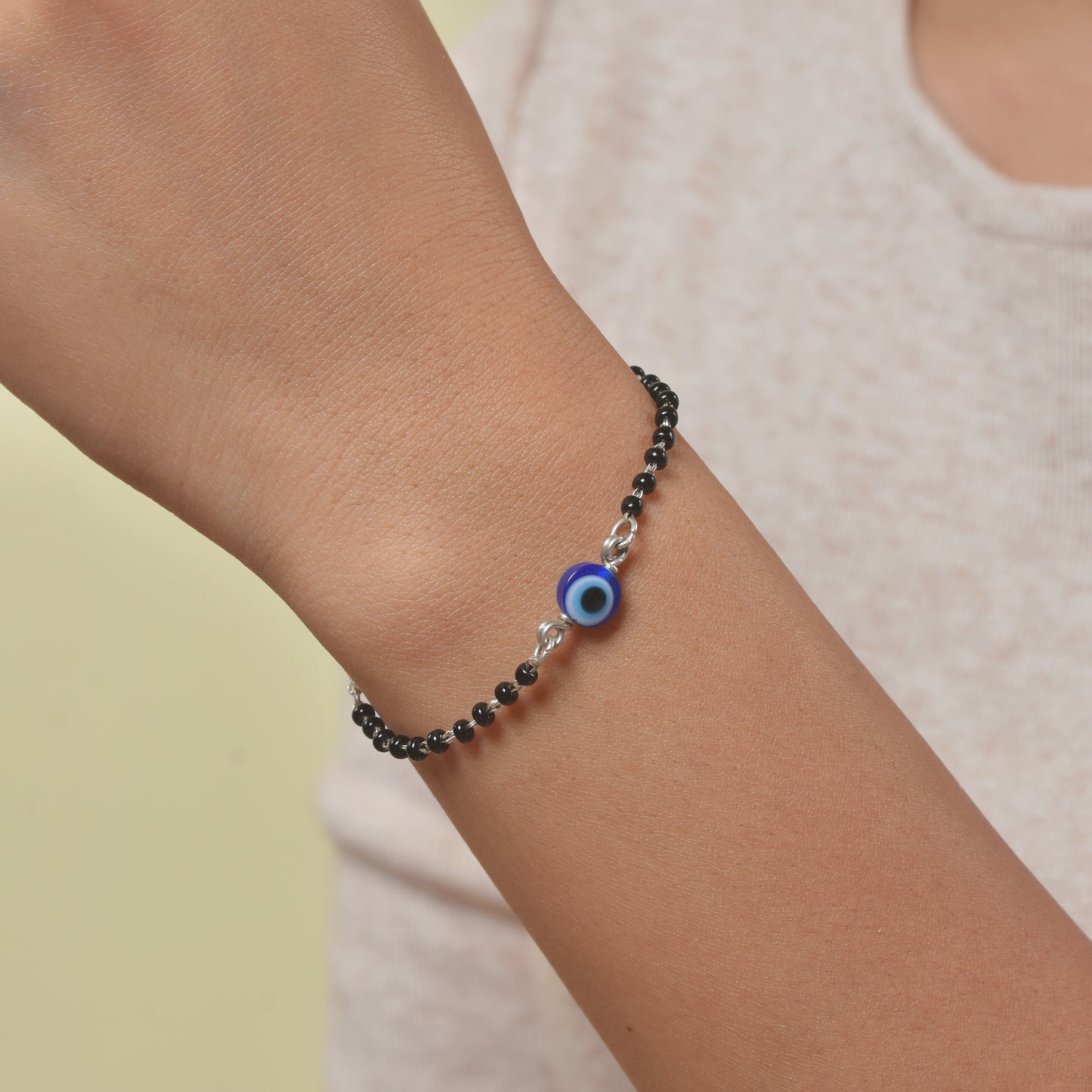 Silve Evil Eye Charm Nazariya Bracelet
