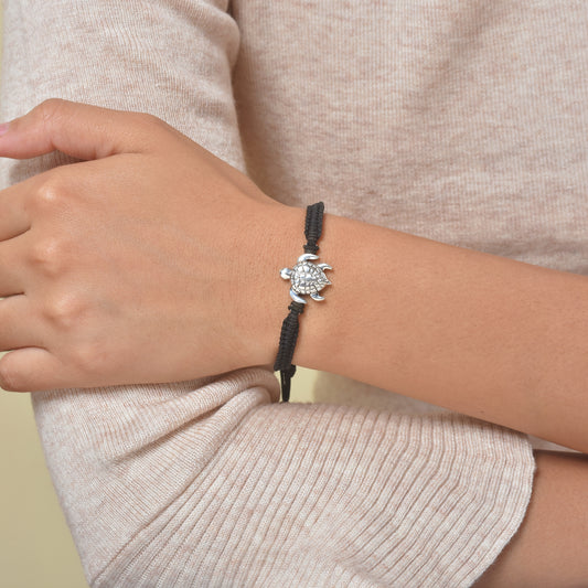 Silver Turtle nazarbattu bracelet