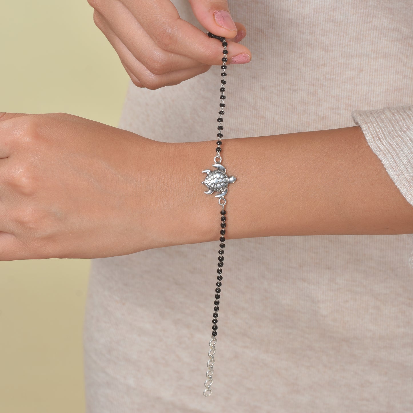 Silver Turtle Nazariya Charm Bracelet