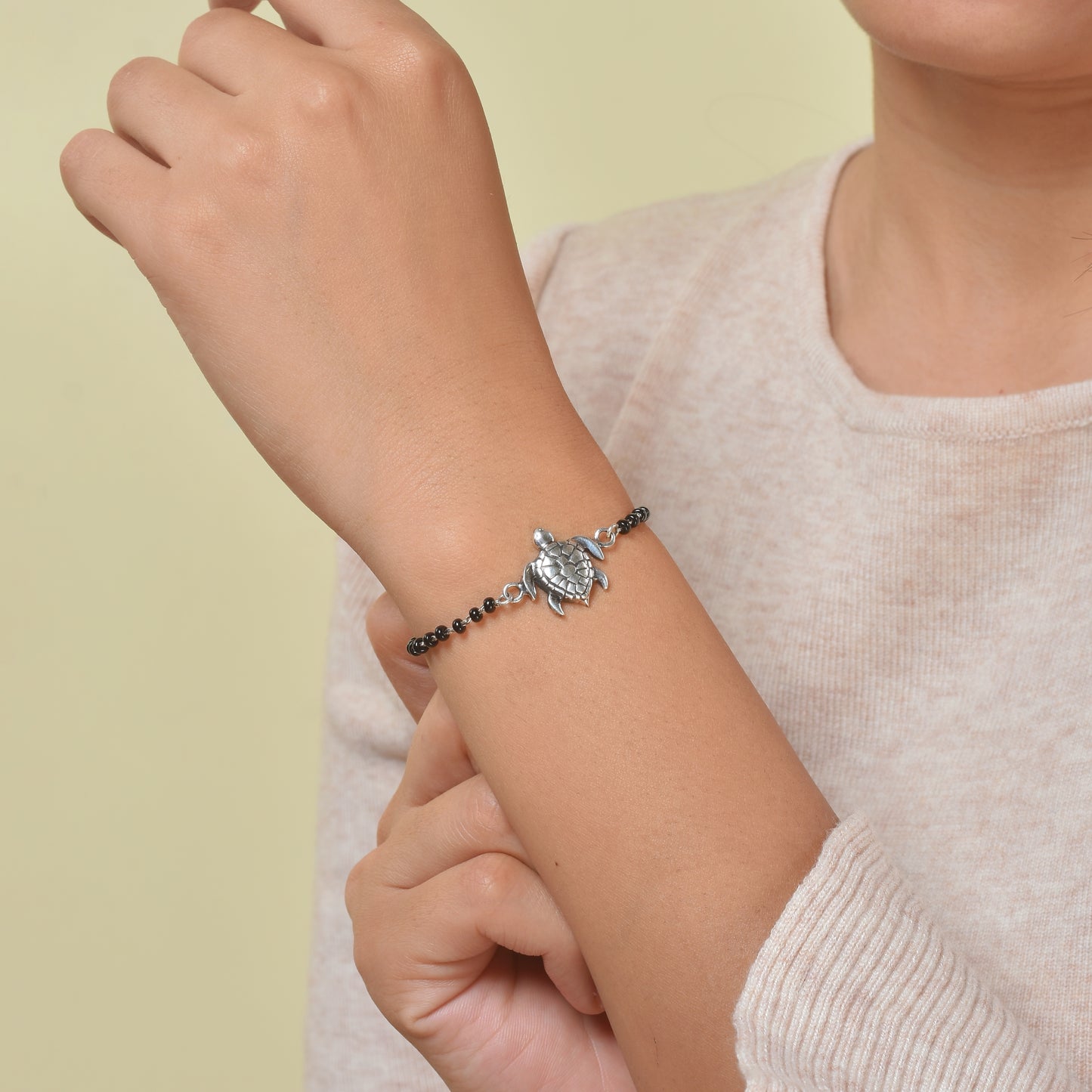 Silver Turtle Nazariya Charm Bracelet