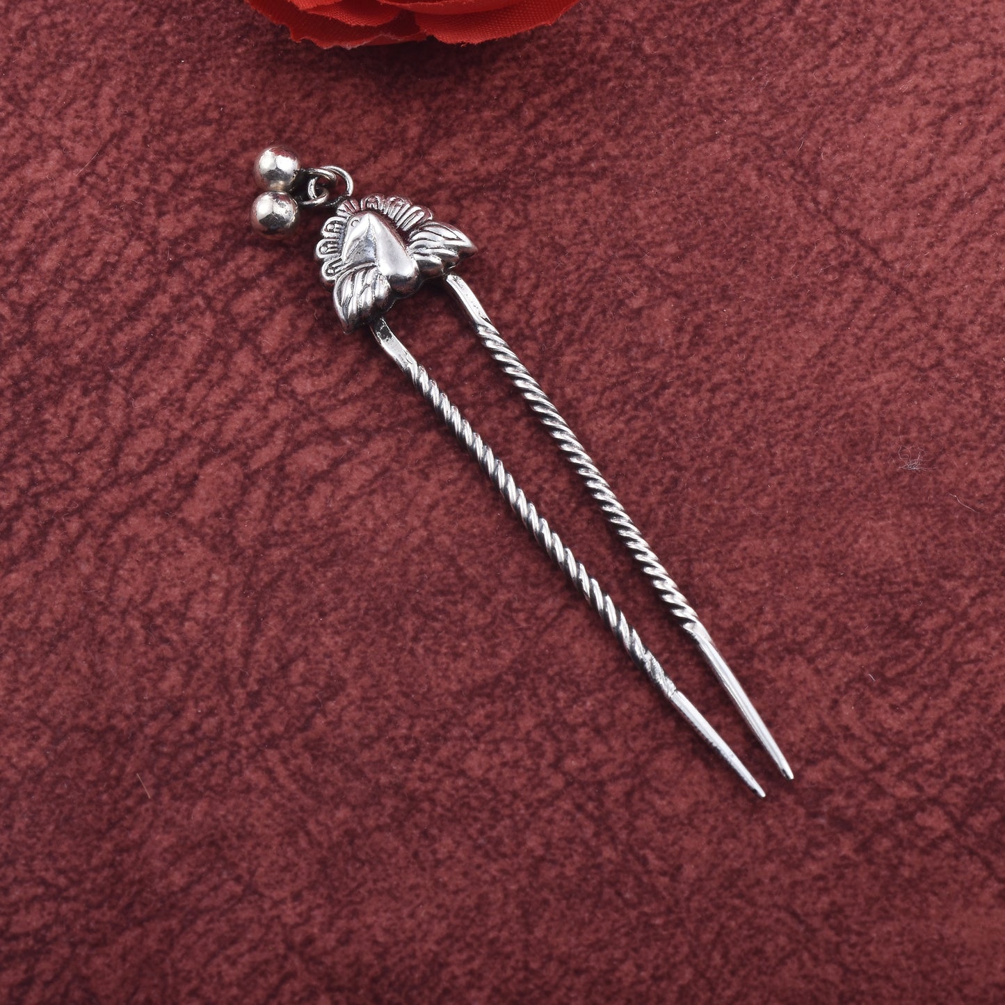 Silver Peacock Juda Pin