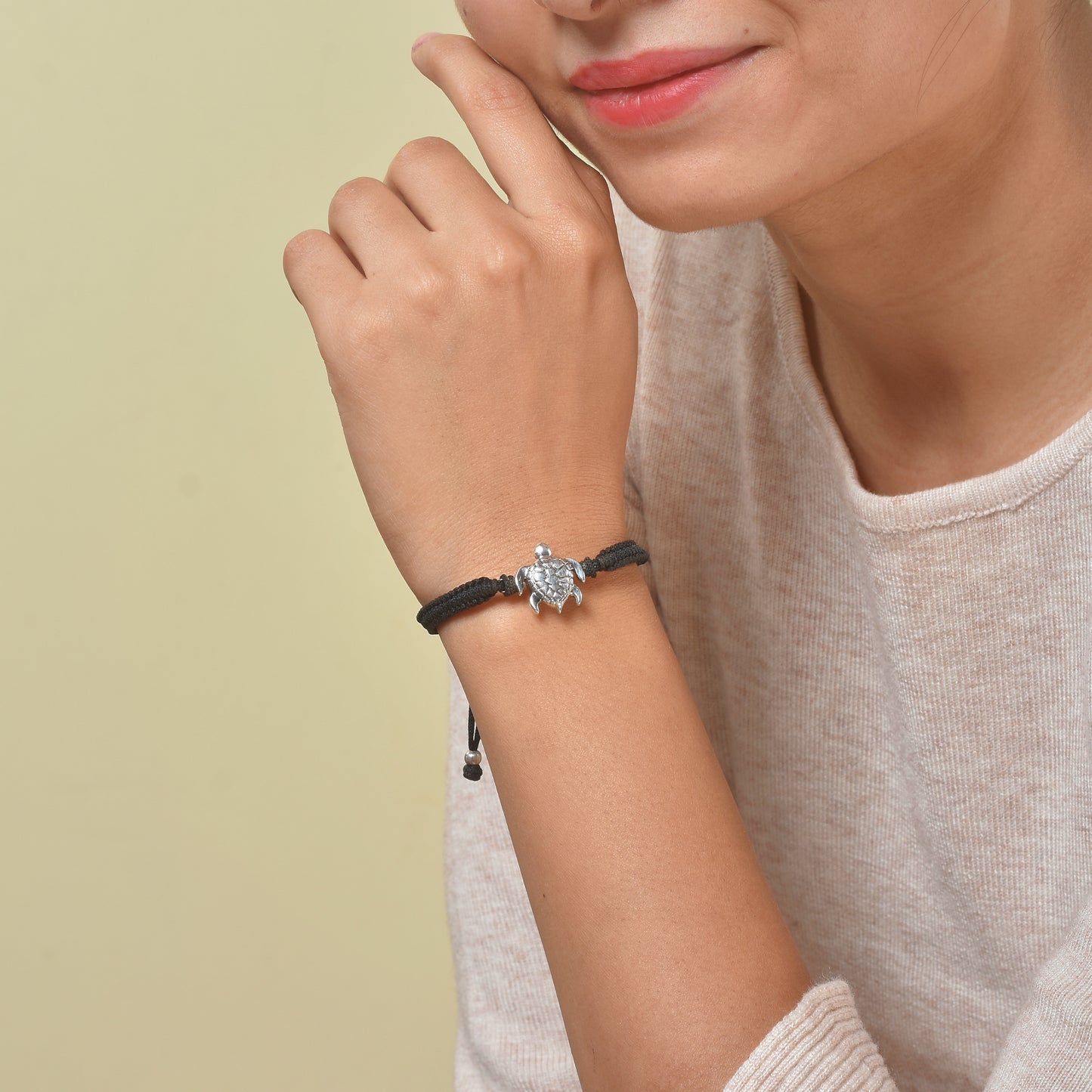 Silver Turtle nazarbattu bracelet