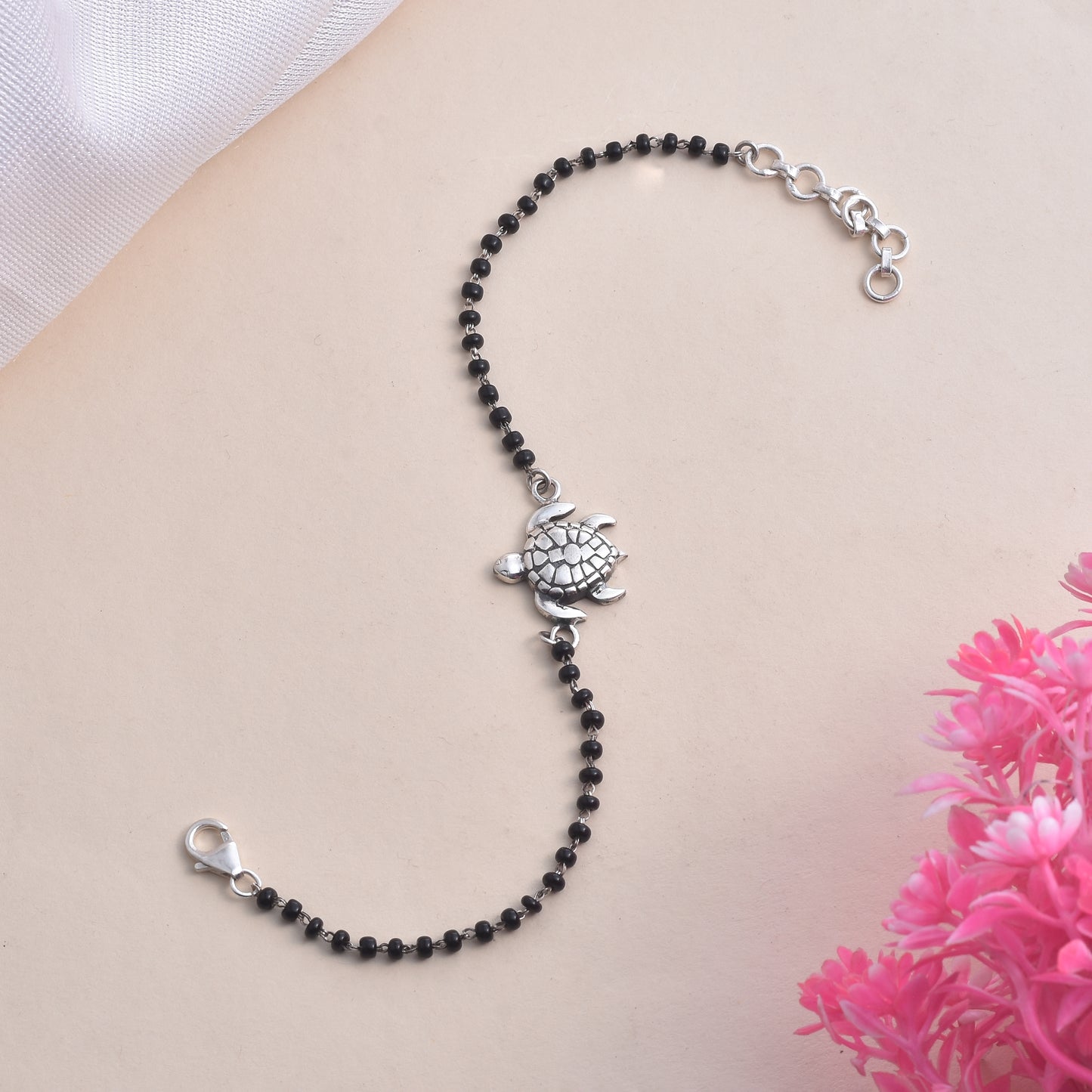 Silver Turtle Nazariya Charm Bracelet