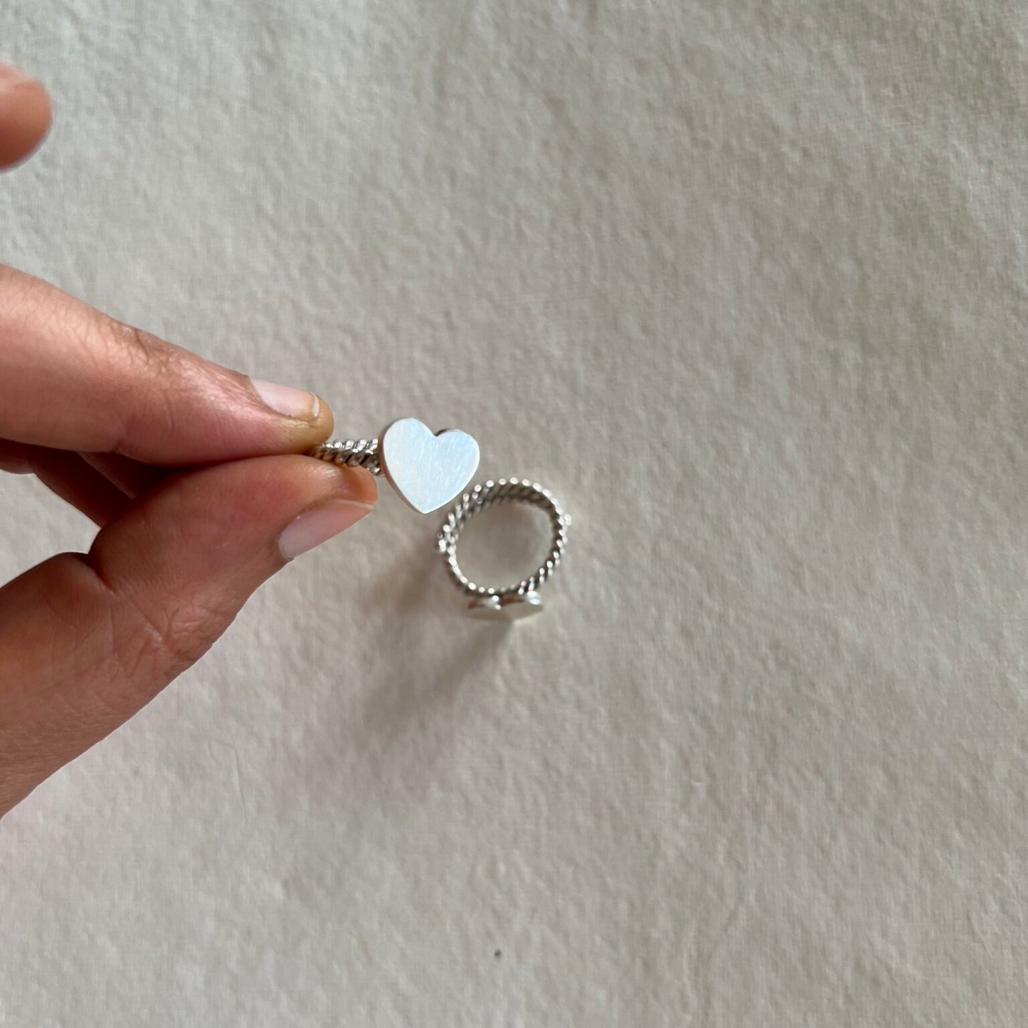 Silver Heart Toe-rings( Pair)