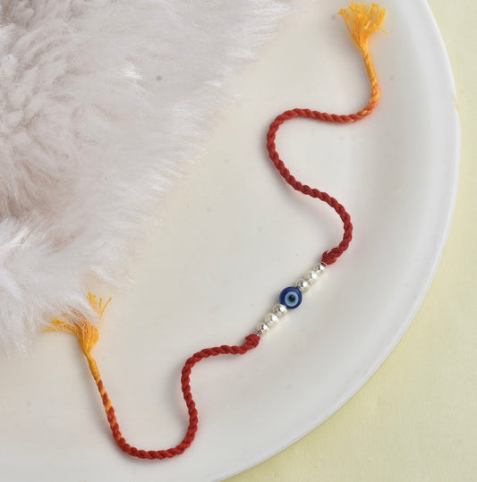Silver Evil Eye Rakhi