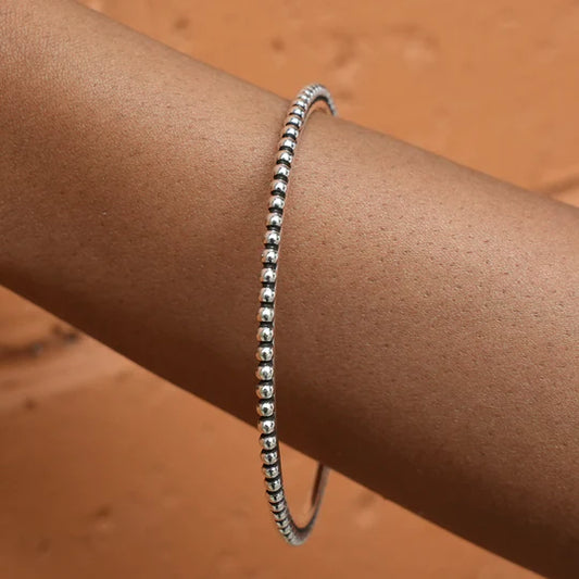 Silver Drop Bangles