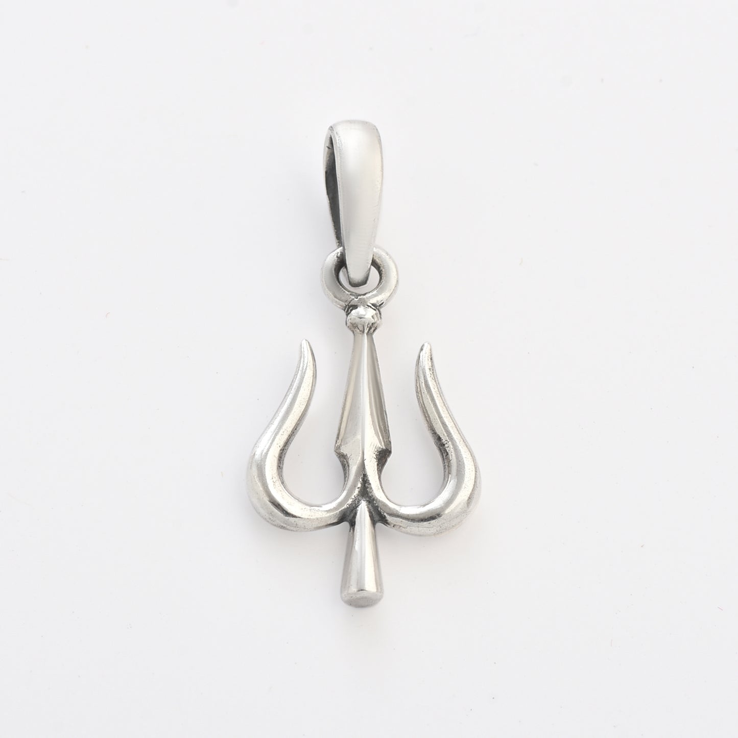 Silver Mahadev Trishul pendant( Without chain)