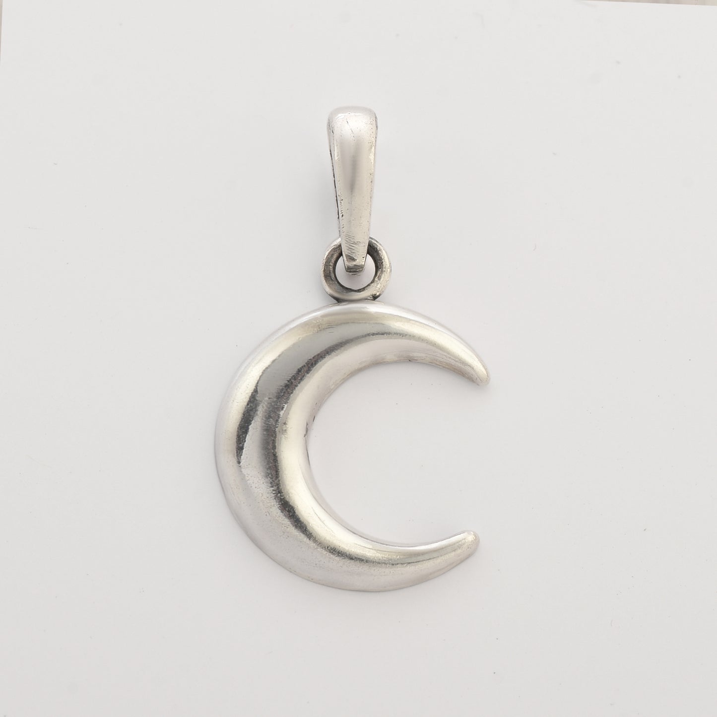 Silver moon pendant( Without chain)