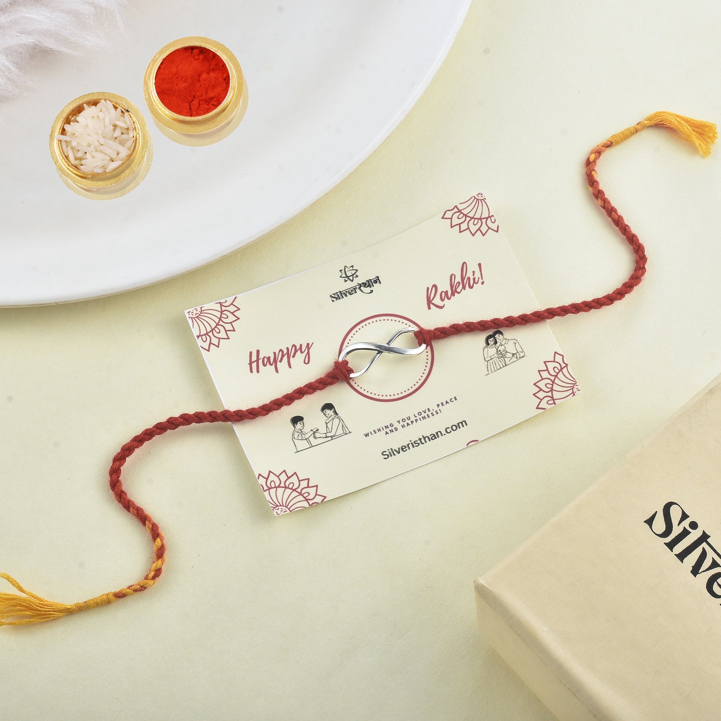Silver Infinity Rakhi