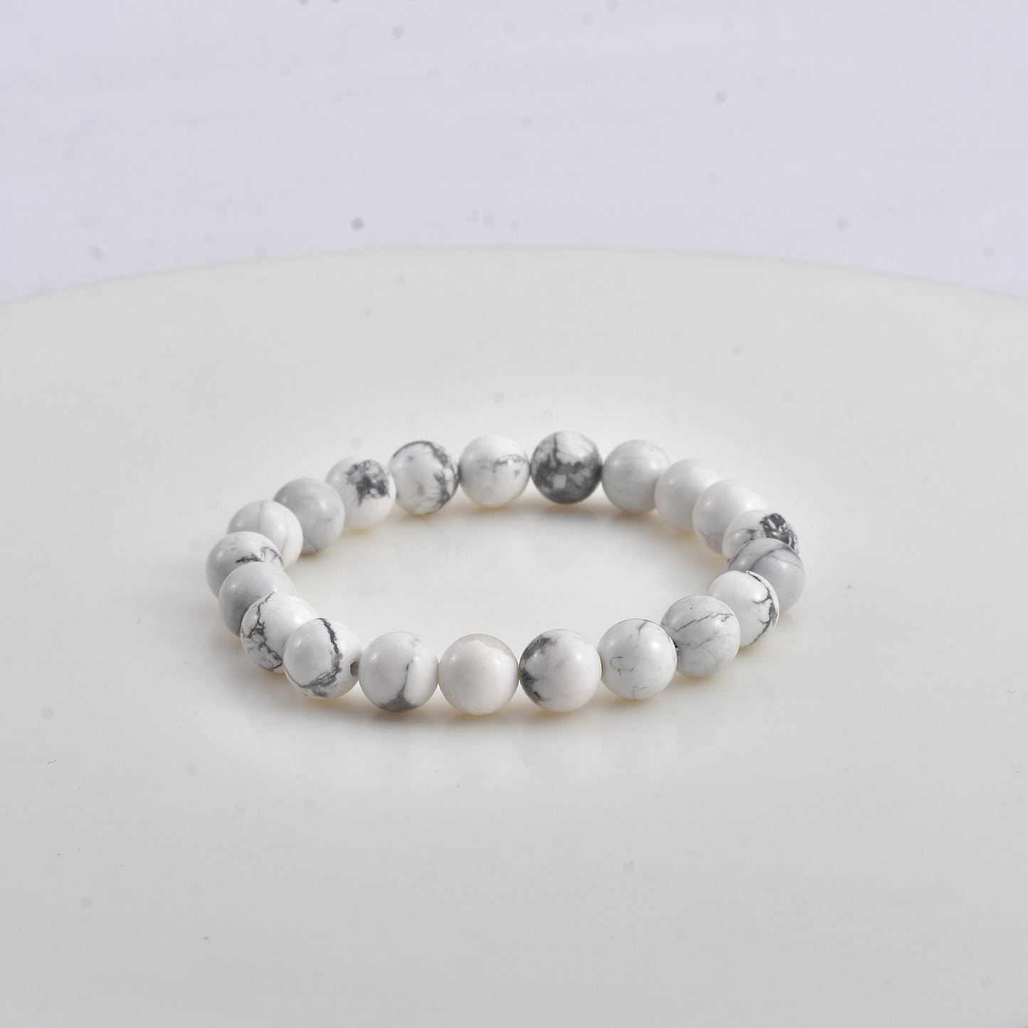 White Howlite bracelet( With Lab Test Certificate)