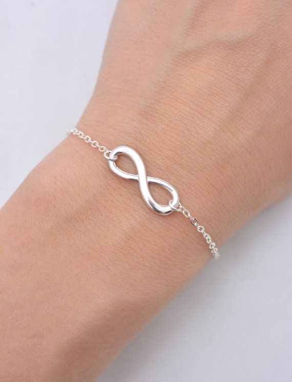 Silver Infinity Chain Bracelet