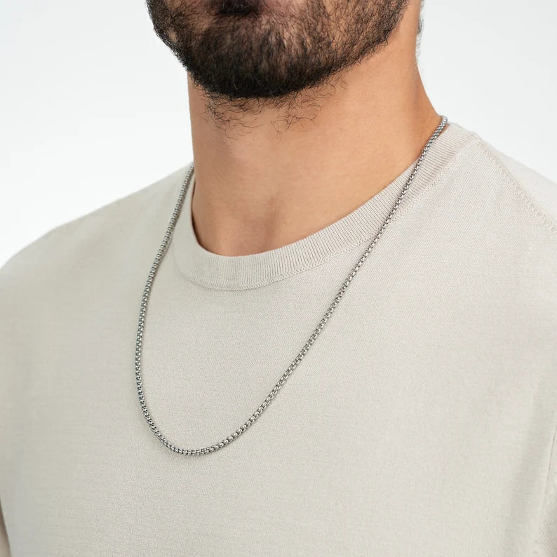 Silver box chain