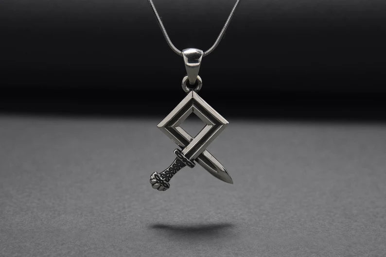 Silver sword pendant( Without chain)