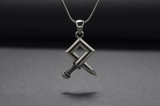 Silver sword pendant( Without chain)