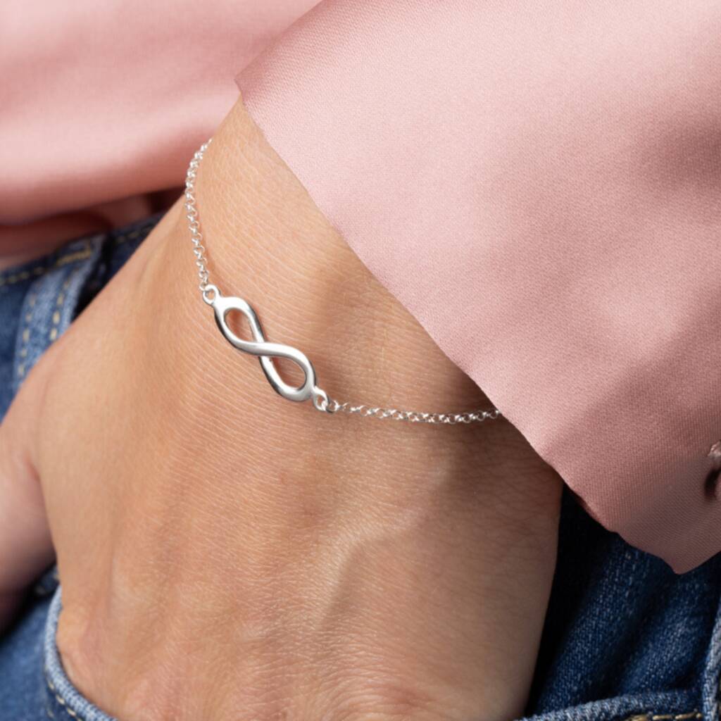 Silver Infinity Chain Bracelet