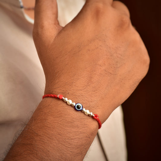 Silver Evil Eye Rakhi