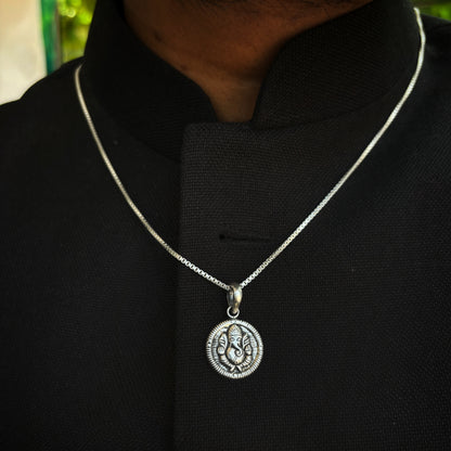 Silver Ganesha Pendant