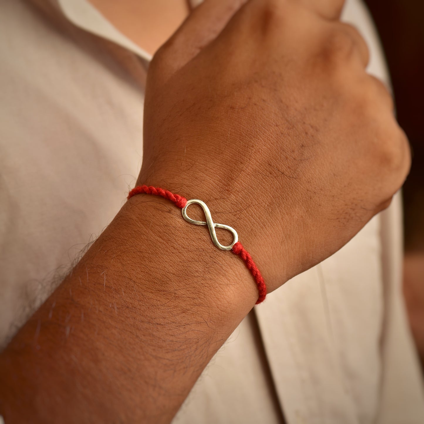 Silver Infinity Rakhi