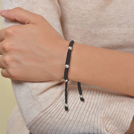 Silver Ball Nazarbattu Bracelet
