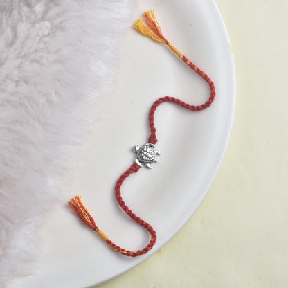 Silver Turtle Rakhi
