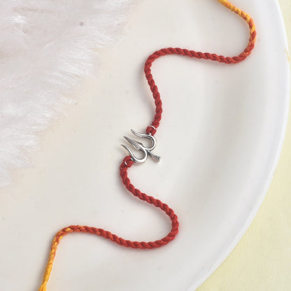 Silver Trishul Rakhi