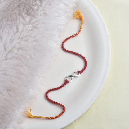 Silver Infinity Rakhi