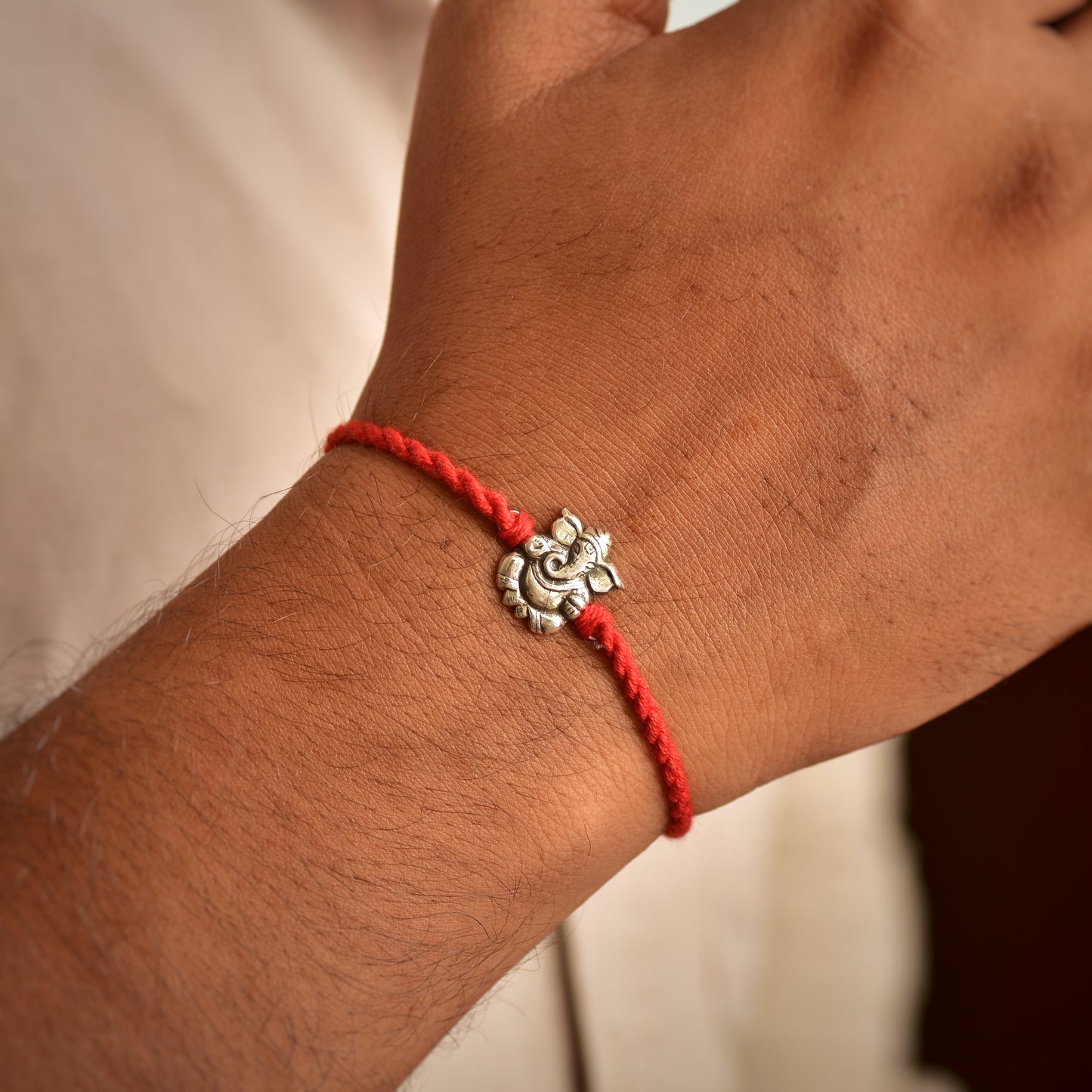 Silver Ganpati Rakhi