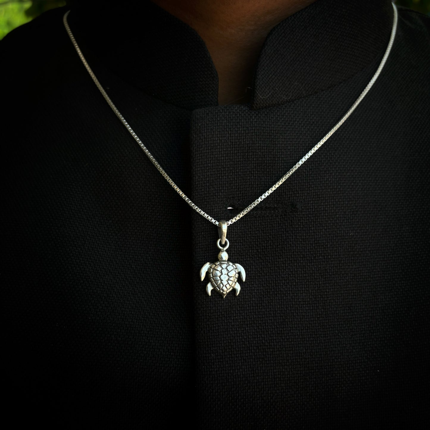 Silver Turtle Pendant( Without chain)