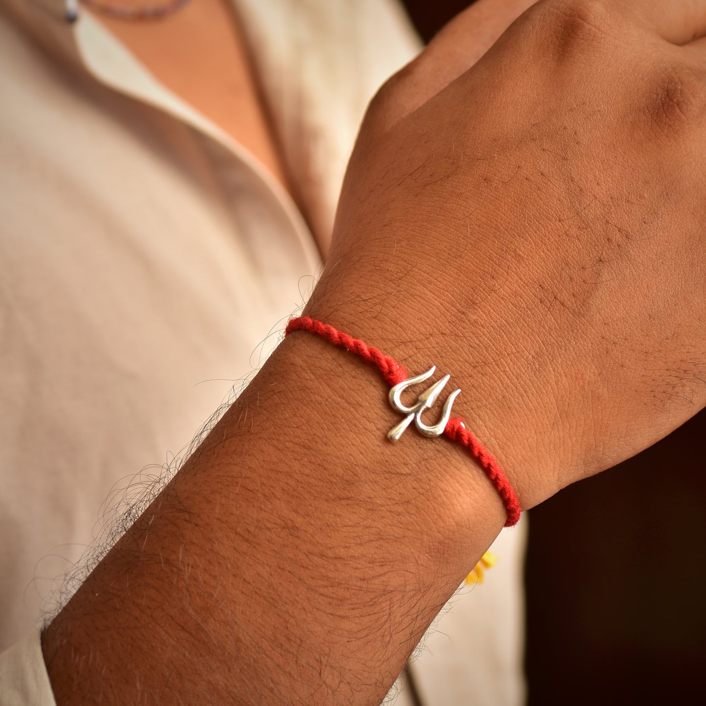 Silver Trishul Rakhi