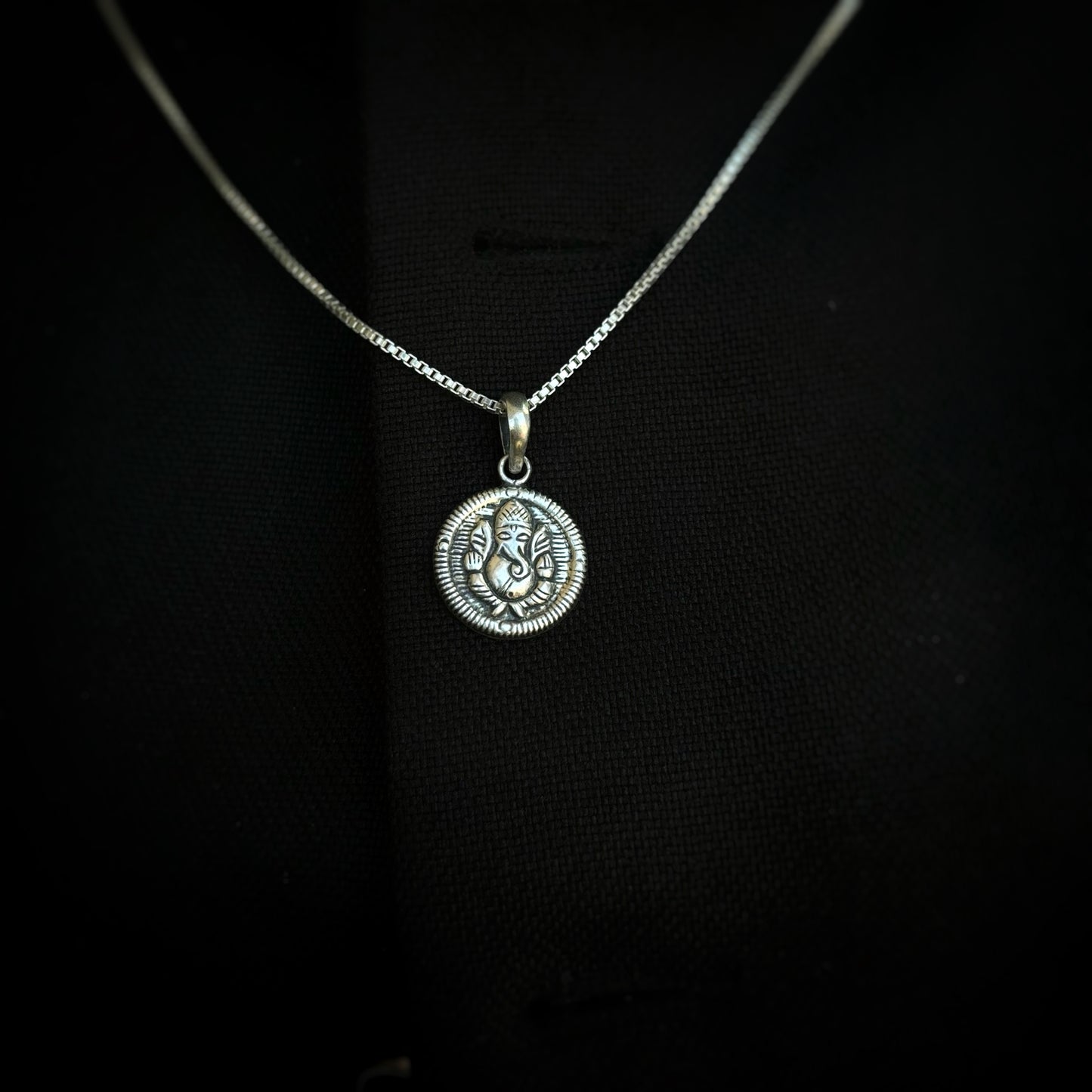 Silver Ganesha Pendant