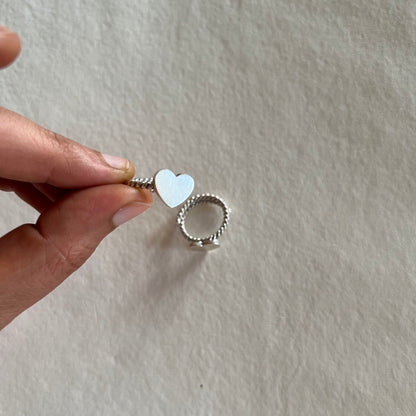 Silver Heart Toe-rings( Pair)