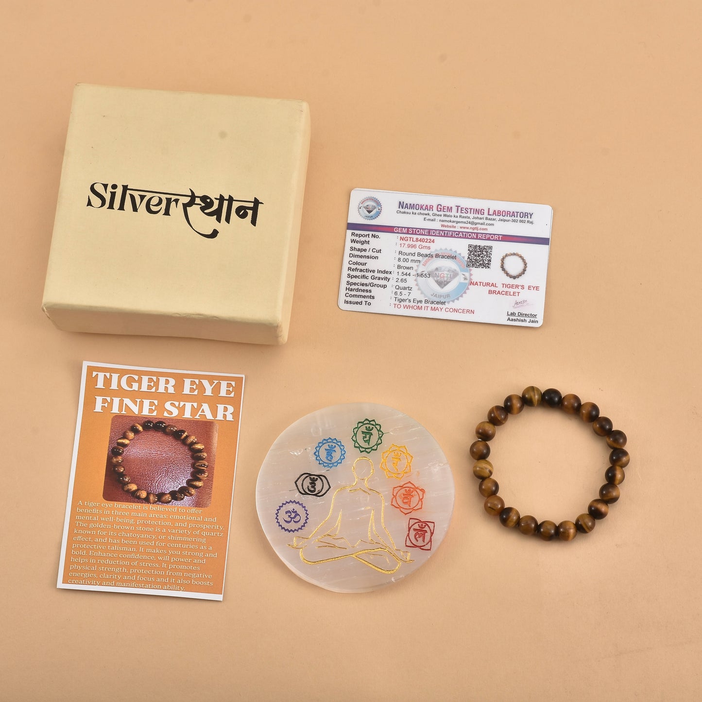 Tiger Eye Bracelet( With Lab Test Certificate)