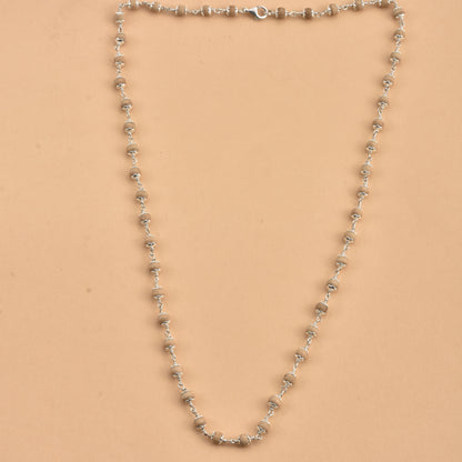 Silver Tulsi Beads Mala( Original Tulsi Beads)
