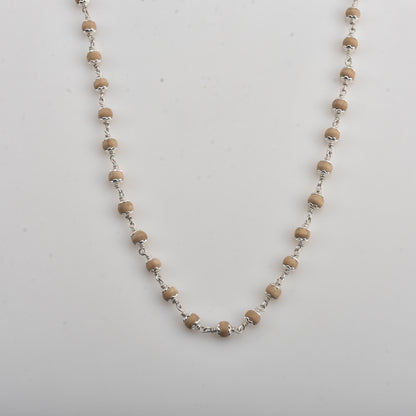 Silver Tulsi Beads Mala( Original Tulsi Beads)