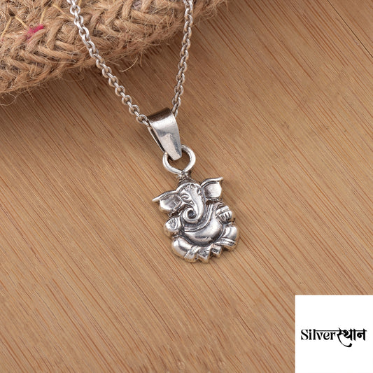 Silver Ganpati Pendant