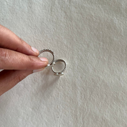 Silver Heart Toe-rings( Pair)