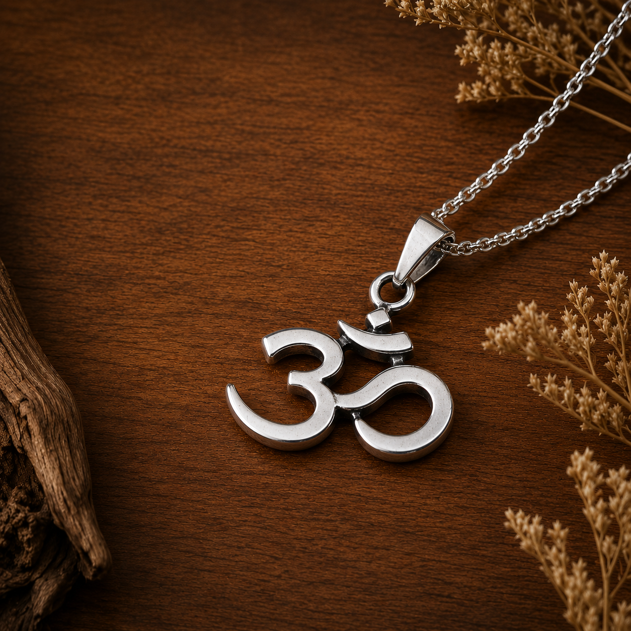 Silver Sacred Om Pendant