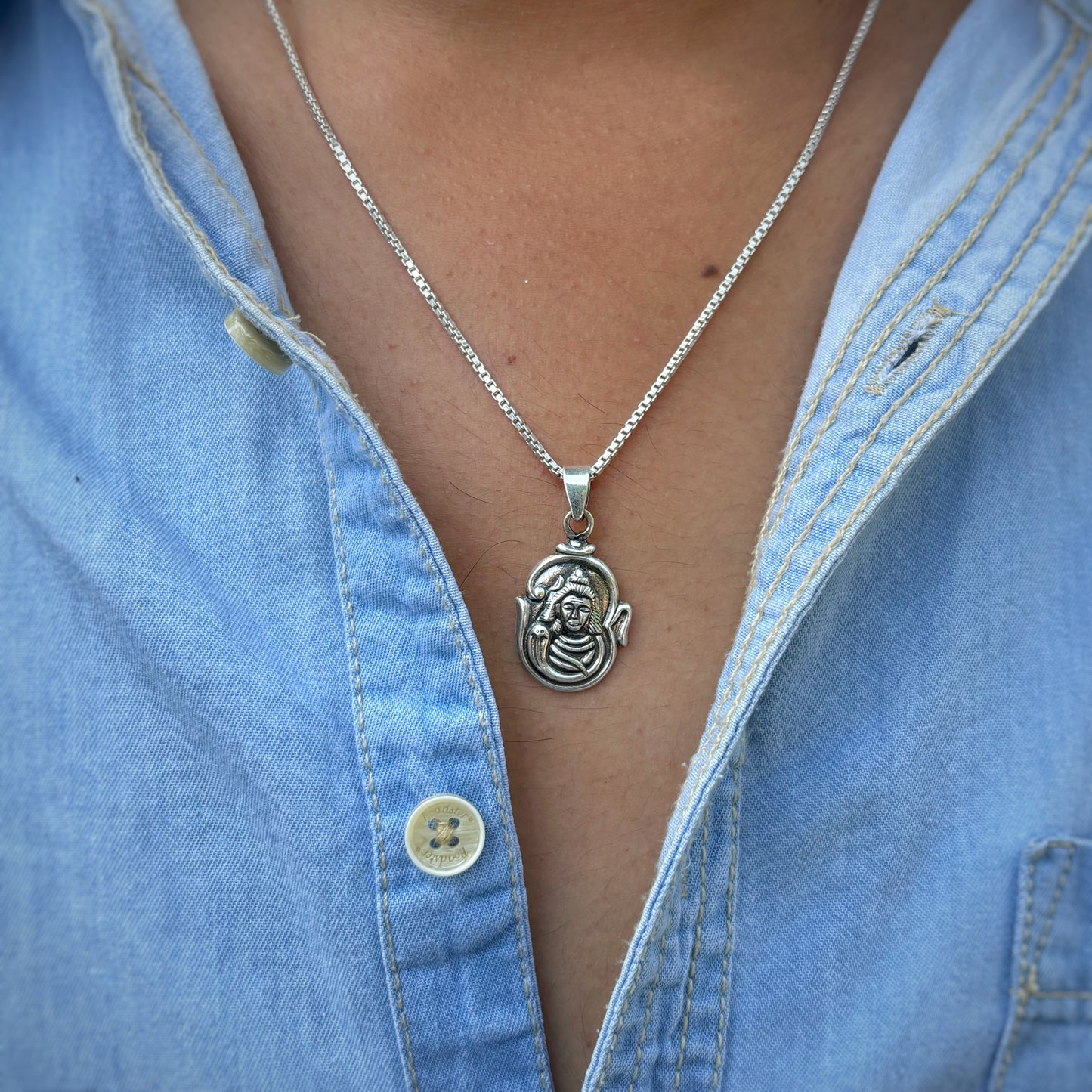 Shiv Shakti Face pendant