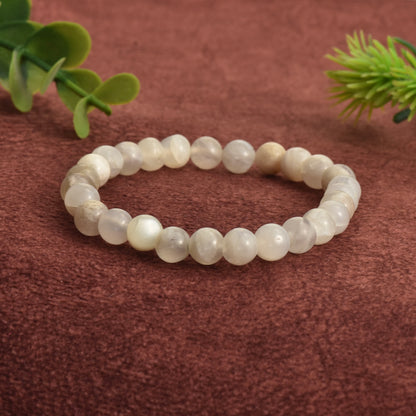 White Moon Stone Bracelet( With Lab Test Certificate)