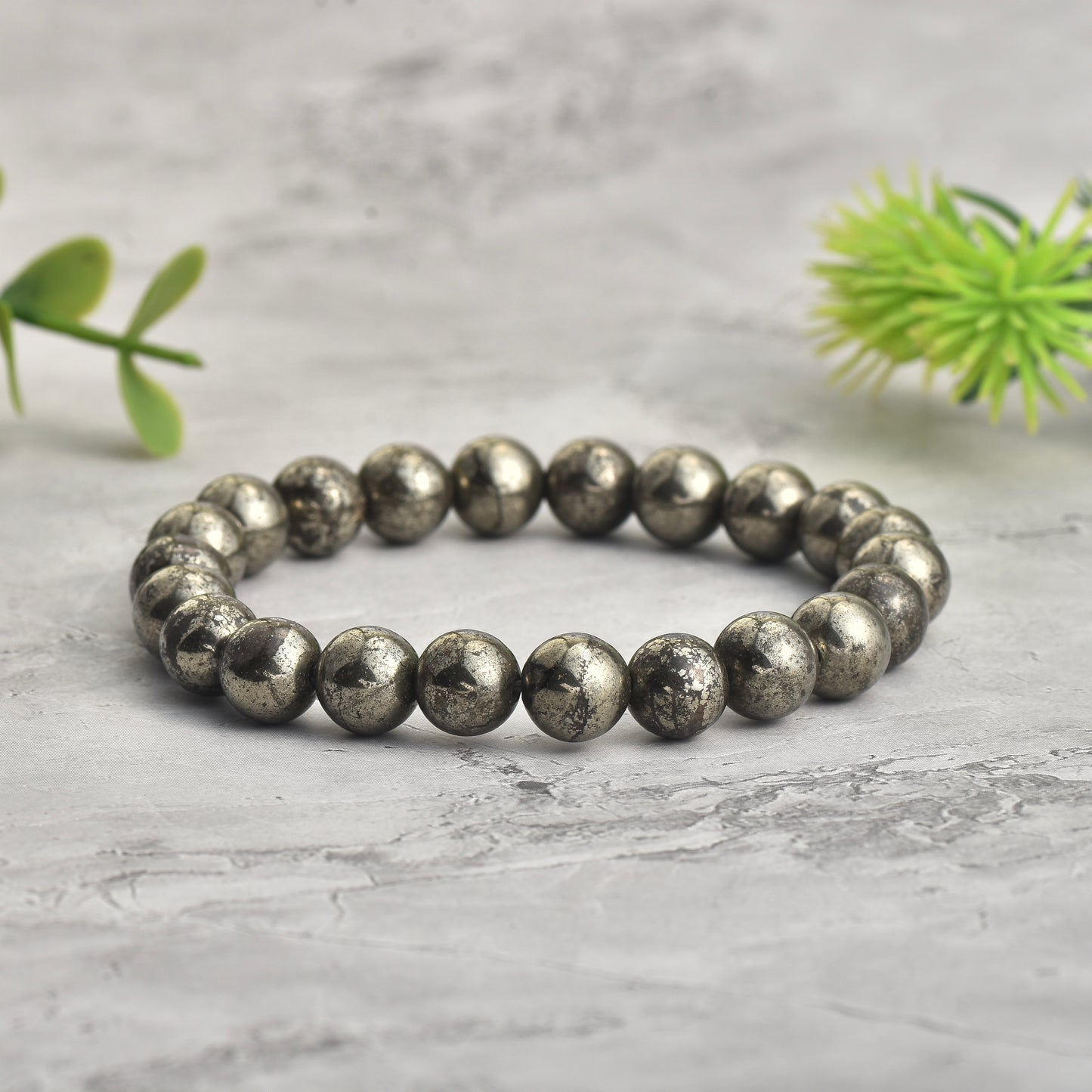 Natural Raw Pyrite Bracelet( With Lab Test Certificate)
