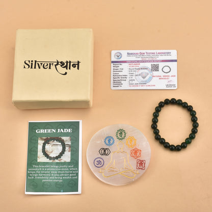 Green Jade Bracelet( With Lab Test Certificate)