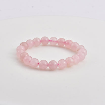 Natural Rose Quartz Bracelet ( With Lab Test Certificate)