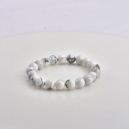 White Howlite bracelet( With Lab Test Certificate)