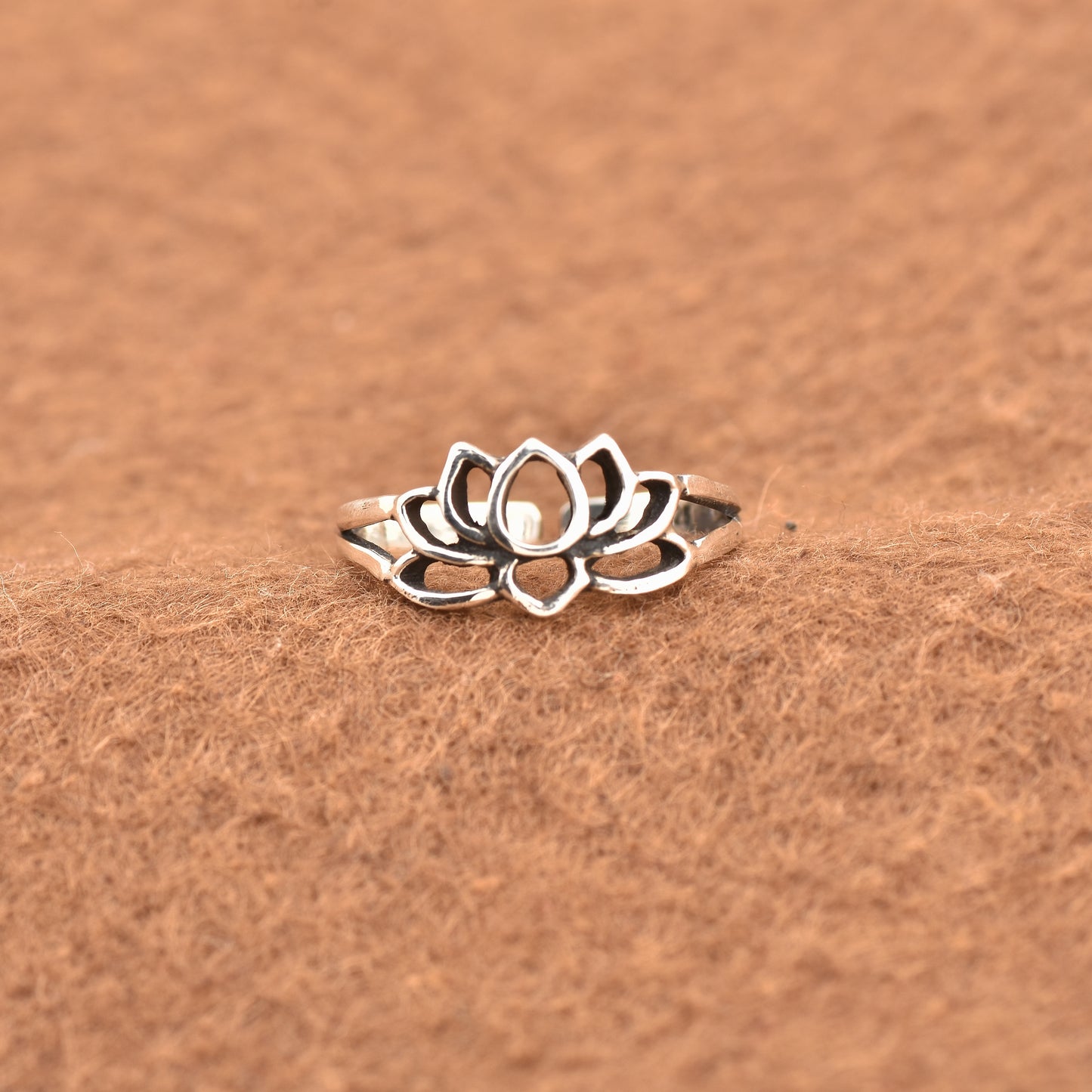 Silver Lotus Ring